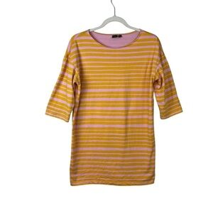 Marimekko Uniqlo Striped Short Sleeve Shirt